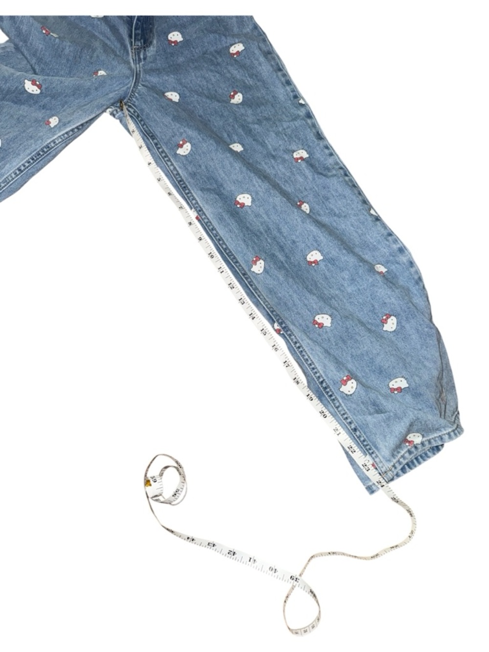 H&M x Sanrio Hello Kitty Wide Leg Jeans Girls Size 9-10 - Picture 3 of 9